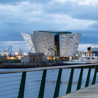 The titanic museum in Belfast is a popular destination for private aircraft charter