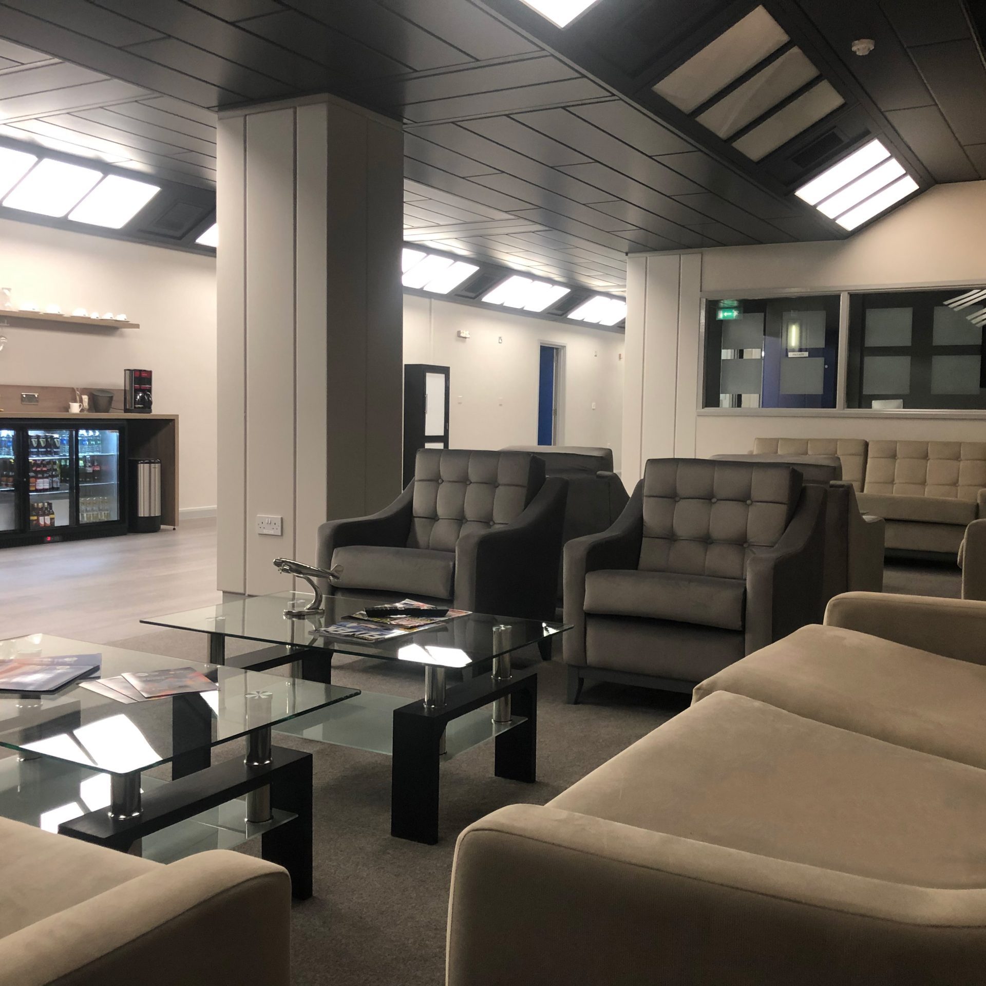 private lounge at FBO